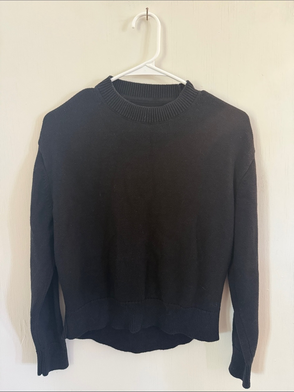 Daily Ritual Black Crewneck Sweater for Women